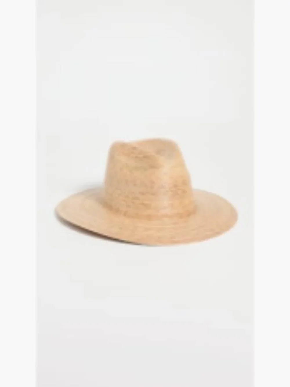 Women's Fedora Hat - Woven Straw, Pinched Crown, Adjustable